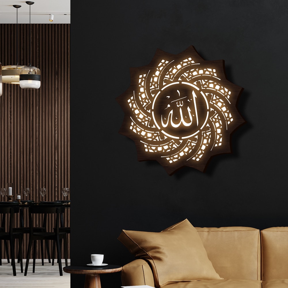Wooden LED Night Light Hanging Onaments