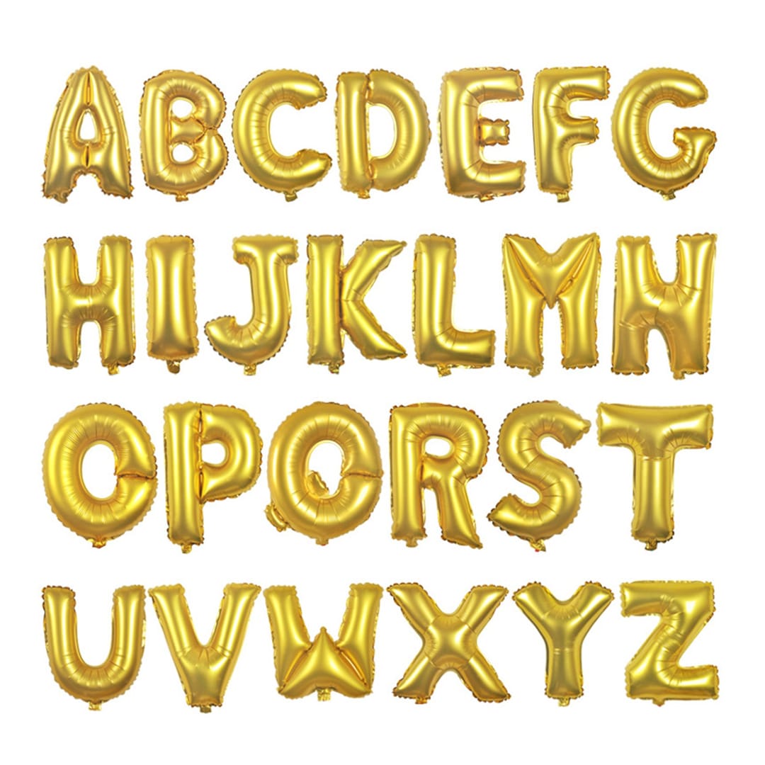 A – Z Alphabets Foil Balloons