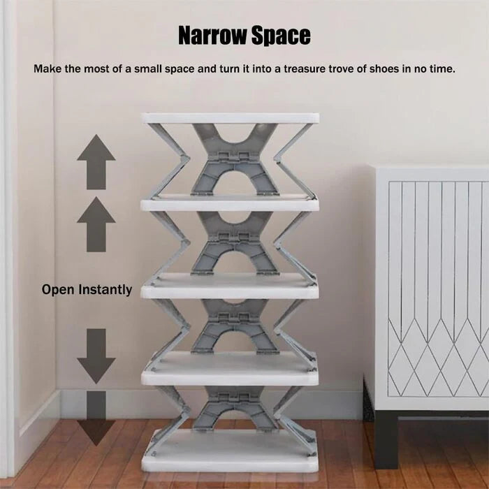 X Shaped Shoe Rack - 6 Layer