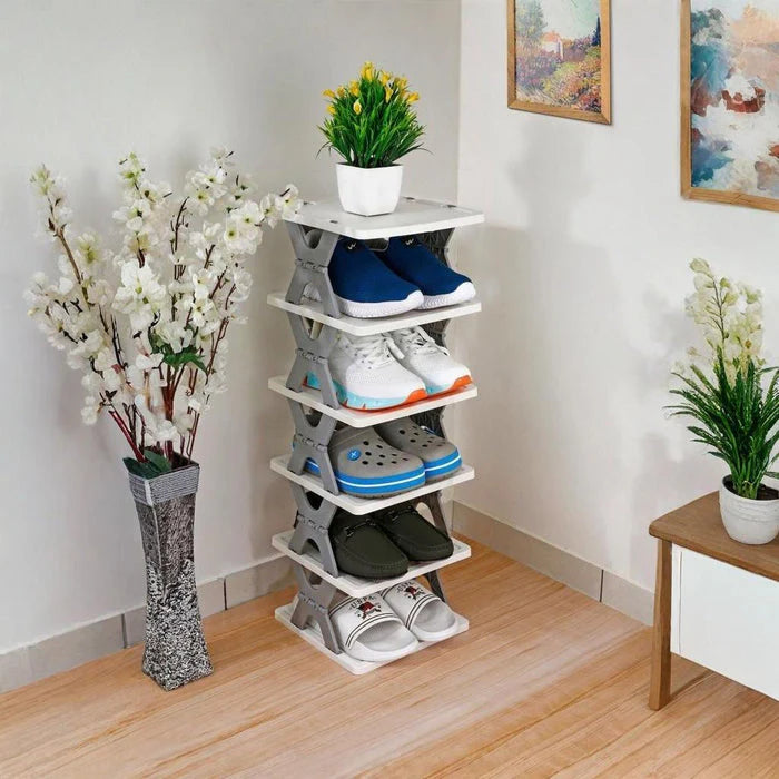 X Shaped Shoe Rack - 6 Layer