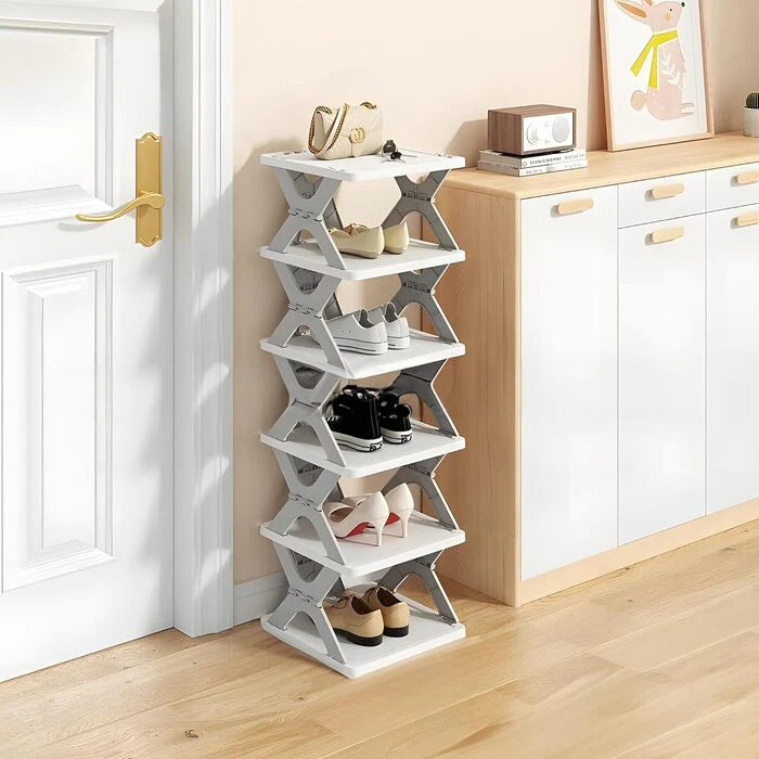 X Shaped Shoe Rack - 6 Layer
